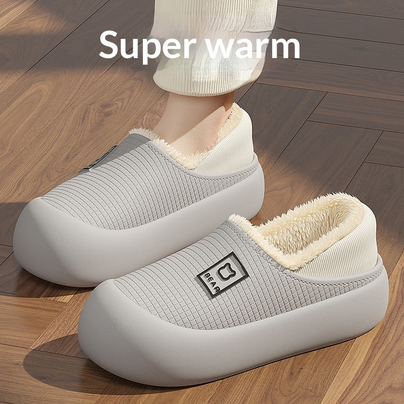 Indoor Waterproof Warm Cotton Shoes For Women
