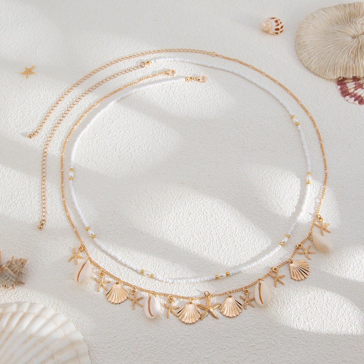 New Bohemian Beach Starfish Shell Waist Chain