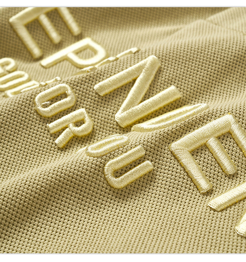 Casual Alphabet Embroidery Tops For Men And Women