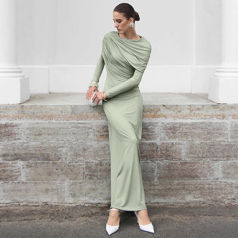 Fashionable, Elegant, Long-sleeved Slim Dress For Women