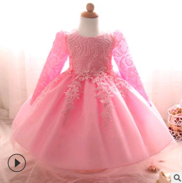 Long-Sleeved Children's Wedding Dress Skirt