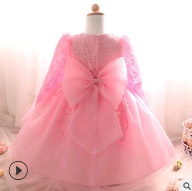 Long-Sleeved Children's Wedding Dress Skirt