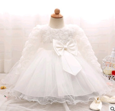 Long-Sleeved Children's Wedding Dress Skirt