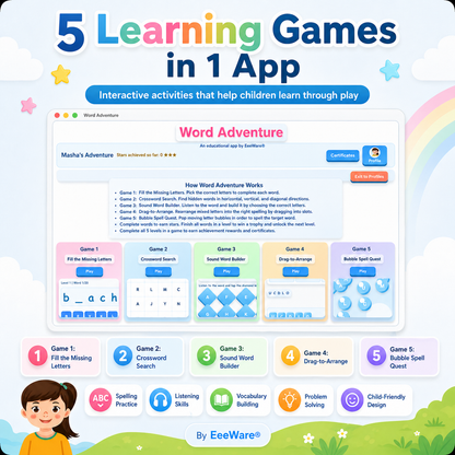 Word Adventure for macOS – Educational Word Game for Children