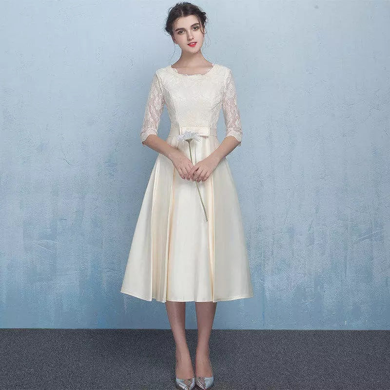 Medium Sleeve Bridesmaid Dress