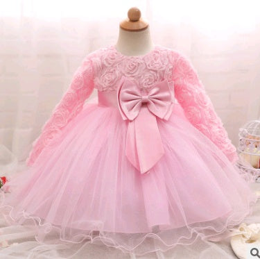 Long-Sleeved Children's Wedding Dress Skirt