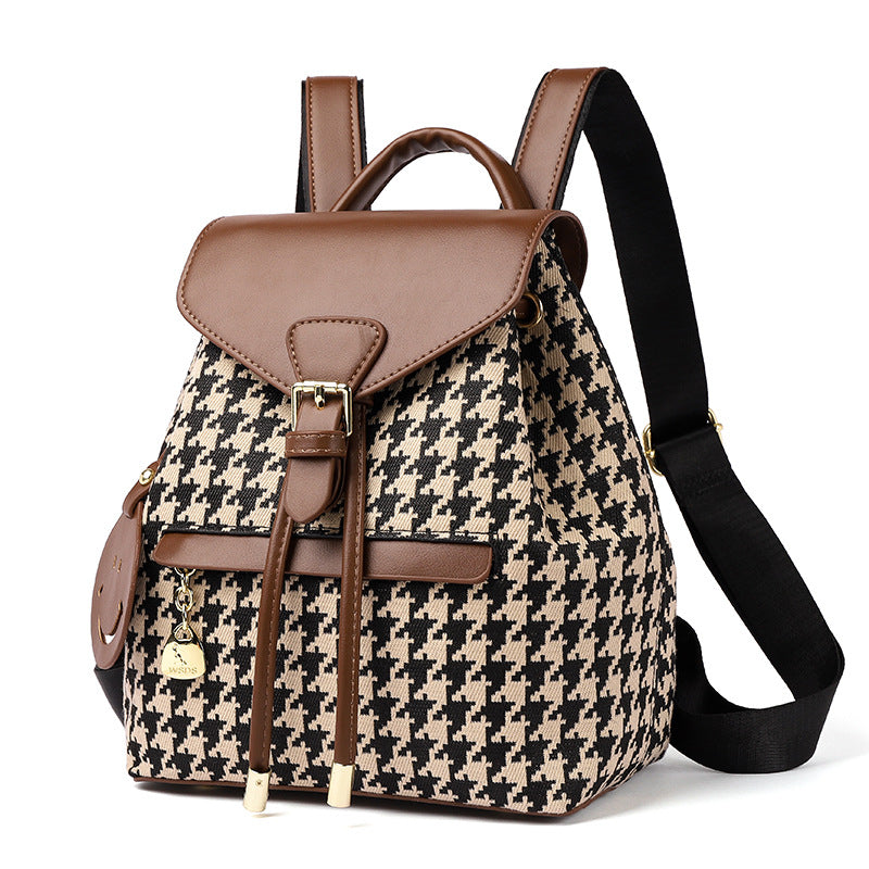 Houndstooth Women High Capacity Travel Bags