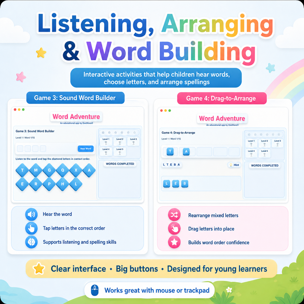 Word Adventure for macOS – Educational Word Game for Children