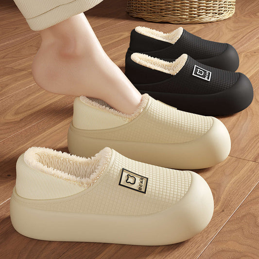Indoor Waterproof Warm Cotton Shoes For Women