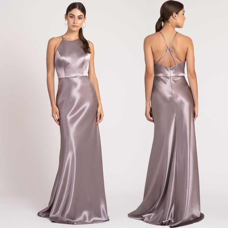 New Fashion Satin Sisters Bridesmaid Dress