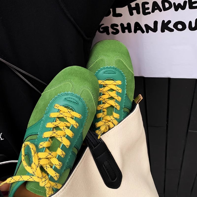 Genuine Leather Retro Women's 2025 New Autumn Casual Versatile Sneakers