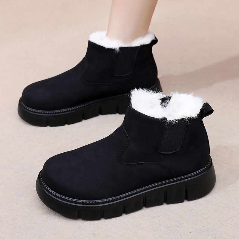 Shoes Women 2025 Winter New Ladies Fleece Lined Thick
