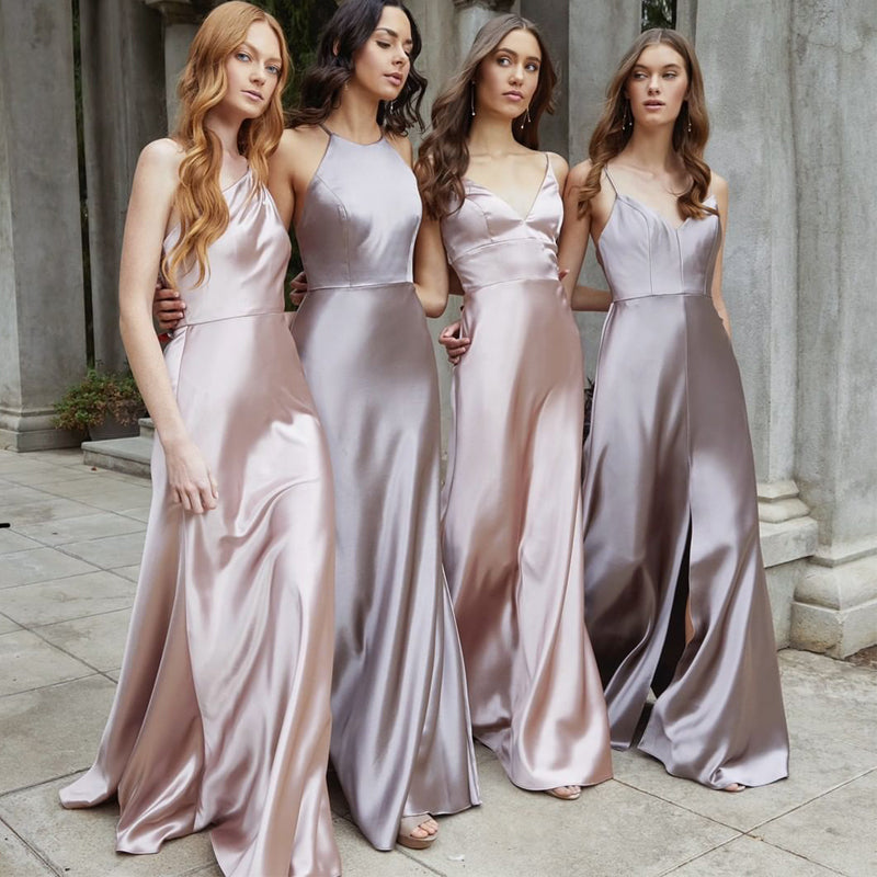 New Fashion Satin Sisters Bridesmaid Dress