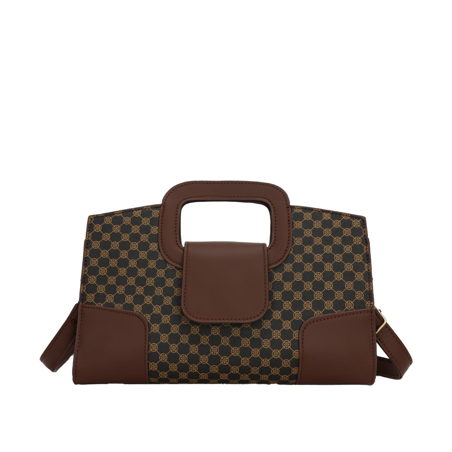 Fashion Textured Hand Plaid Casual Shoulder Bag