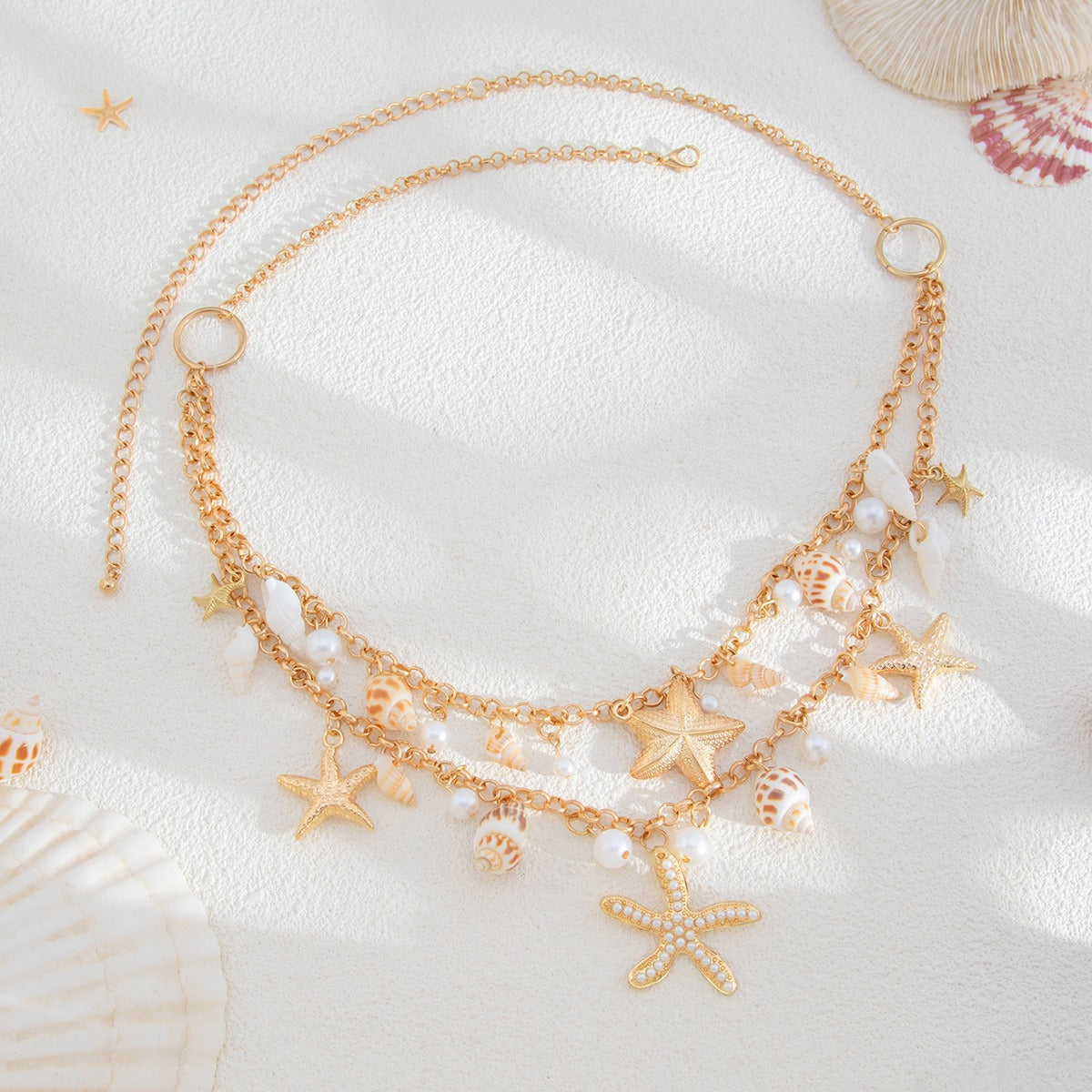 New Bohemian Beach Starfish Shell Waist Chain