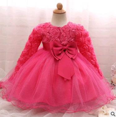 Long-Sleeved Children's Wedding Dress Skirt