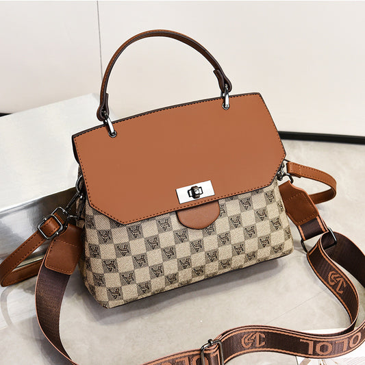 Fashion Versatile Color-block Women's Shoulder Bag