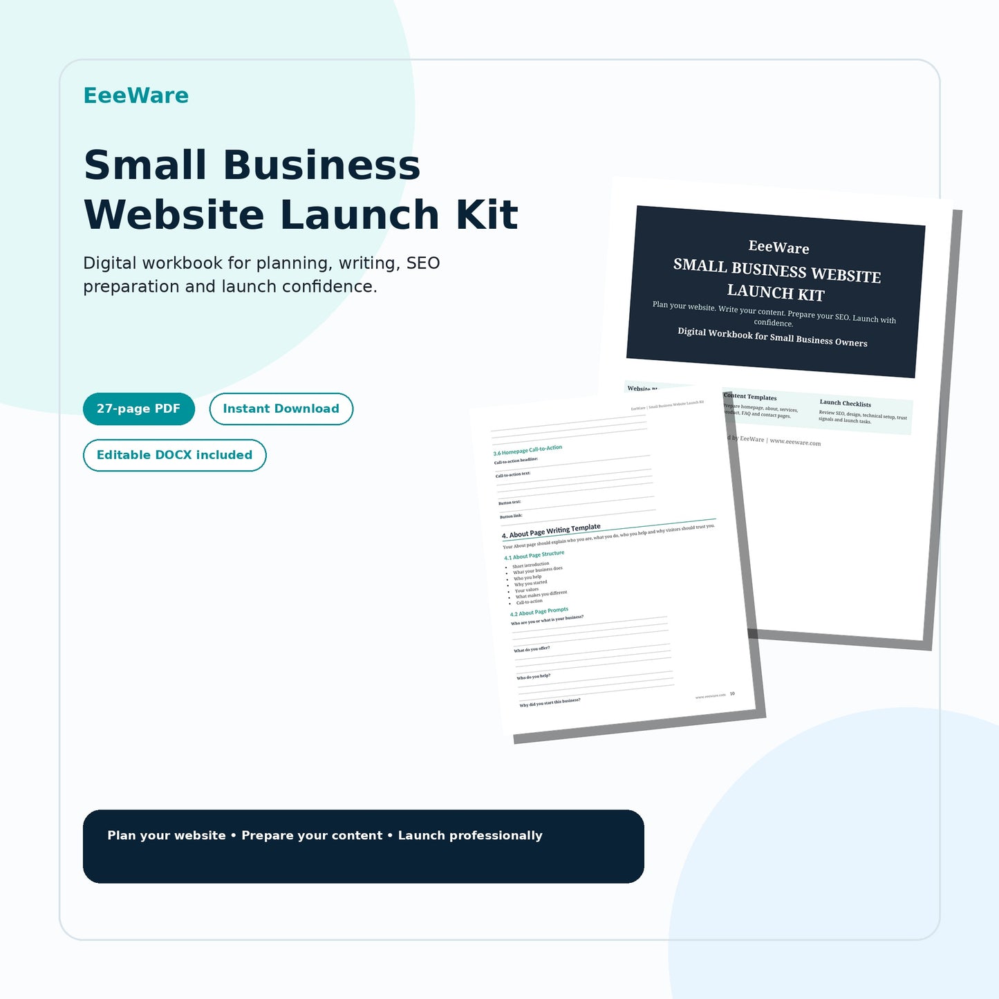 EeeWare Small Business Website Launch Kit