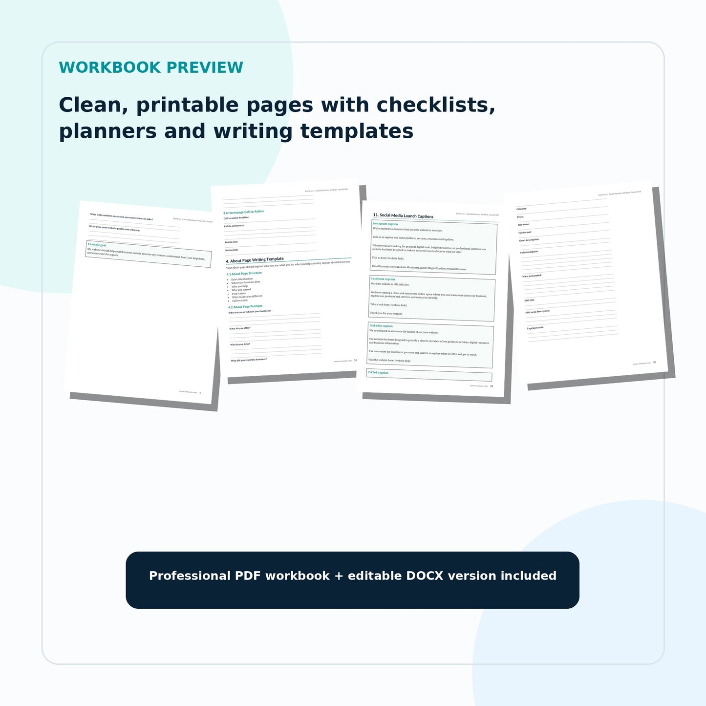 EeeWare Small Business Website Launch Kit