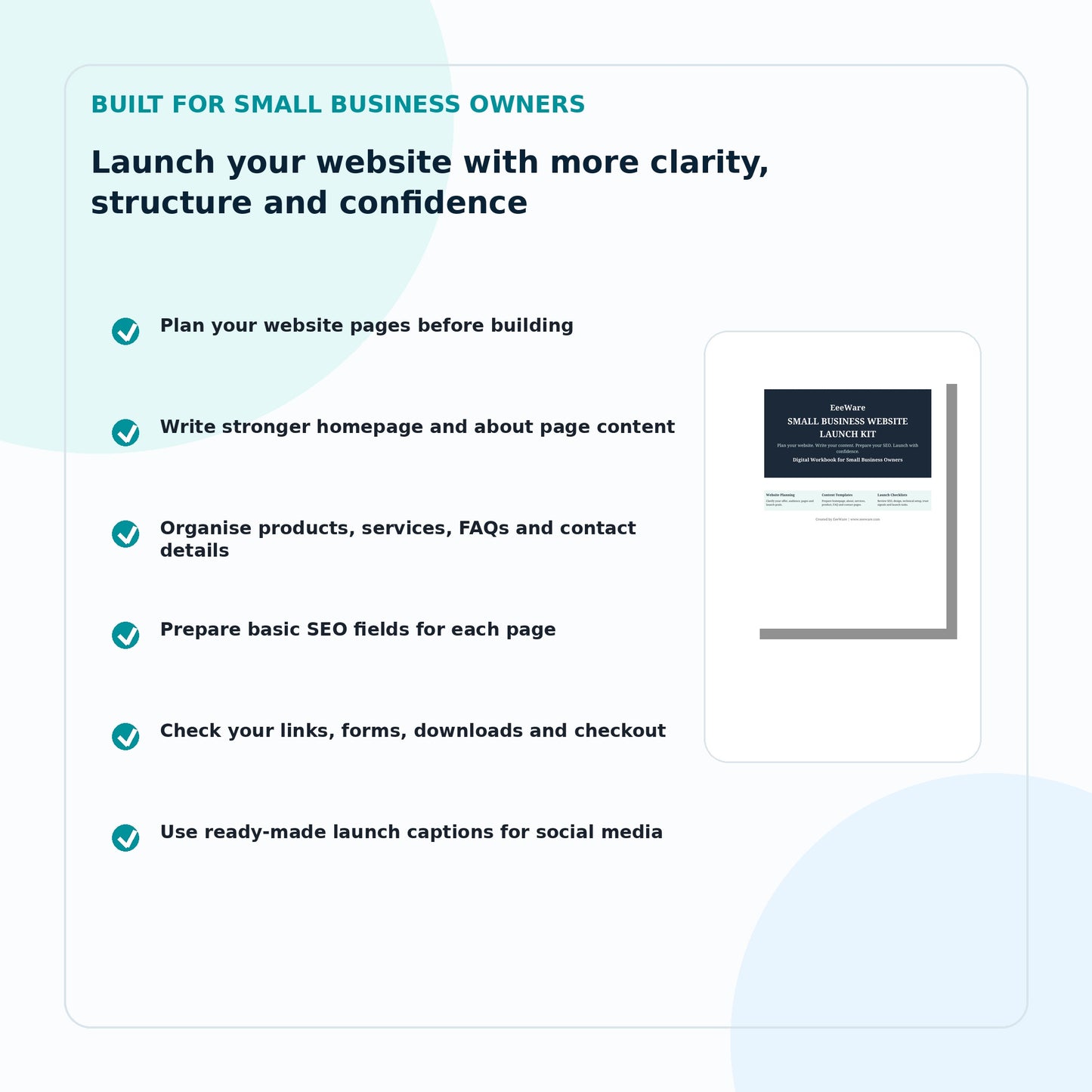 EeeWare Small Business Website Launch Kit