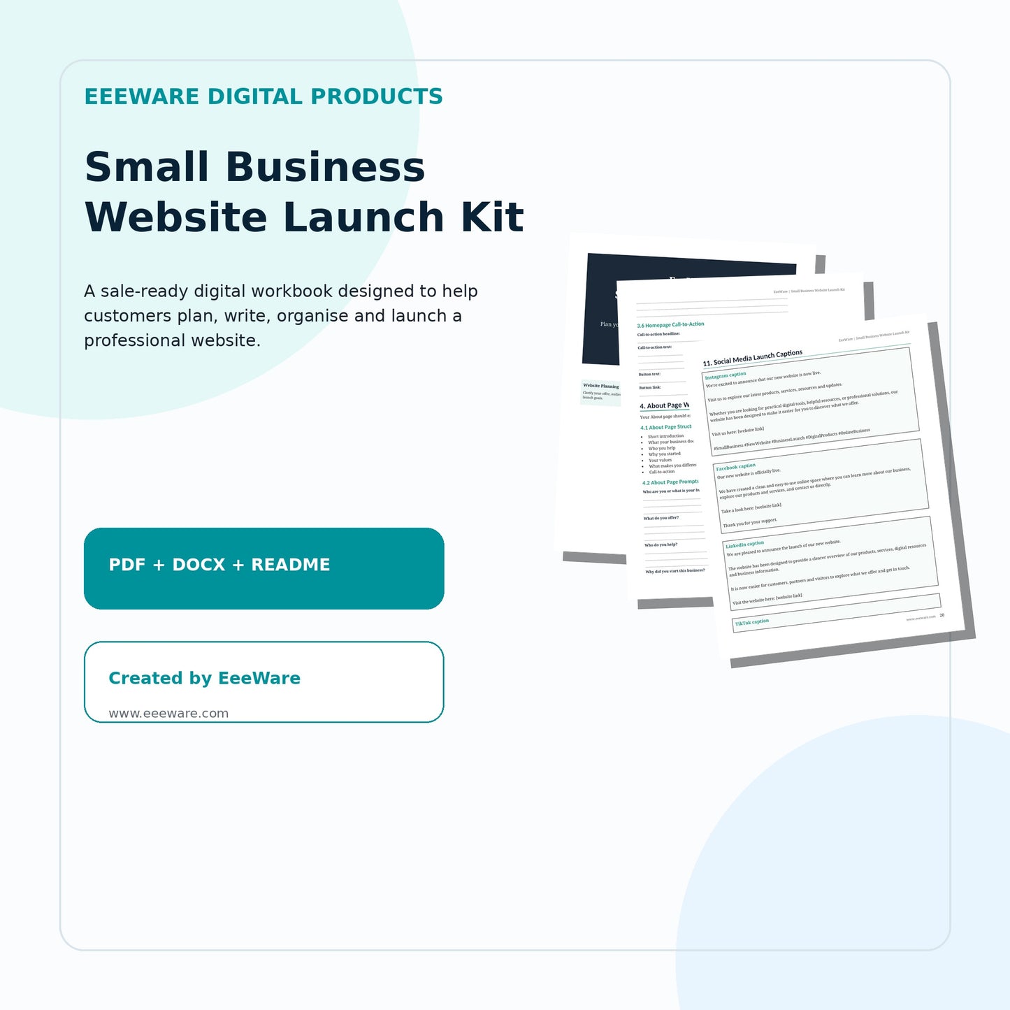 EeeWare Small Business Website Launch Kit