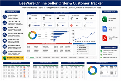 EeeWare Online Seller Order & Customer Tracker