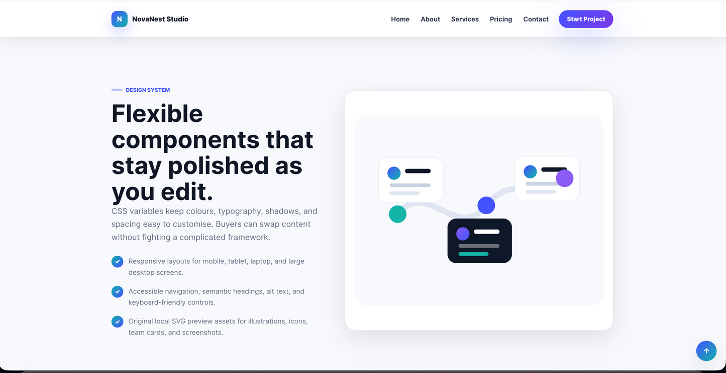 SaaS Startup HTML Website Template