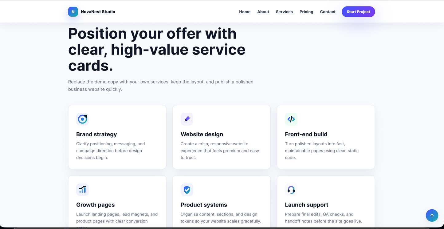 SaaS Startup HTML Website Template
