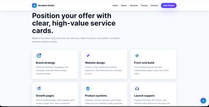 SaaS Startup HTML Website Template