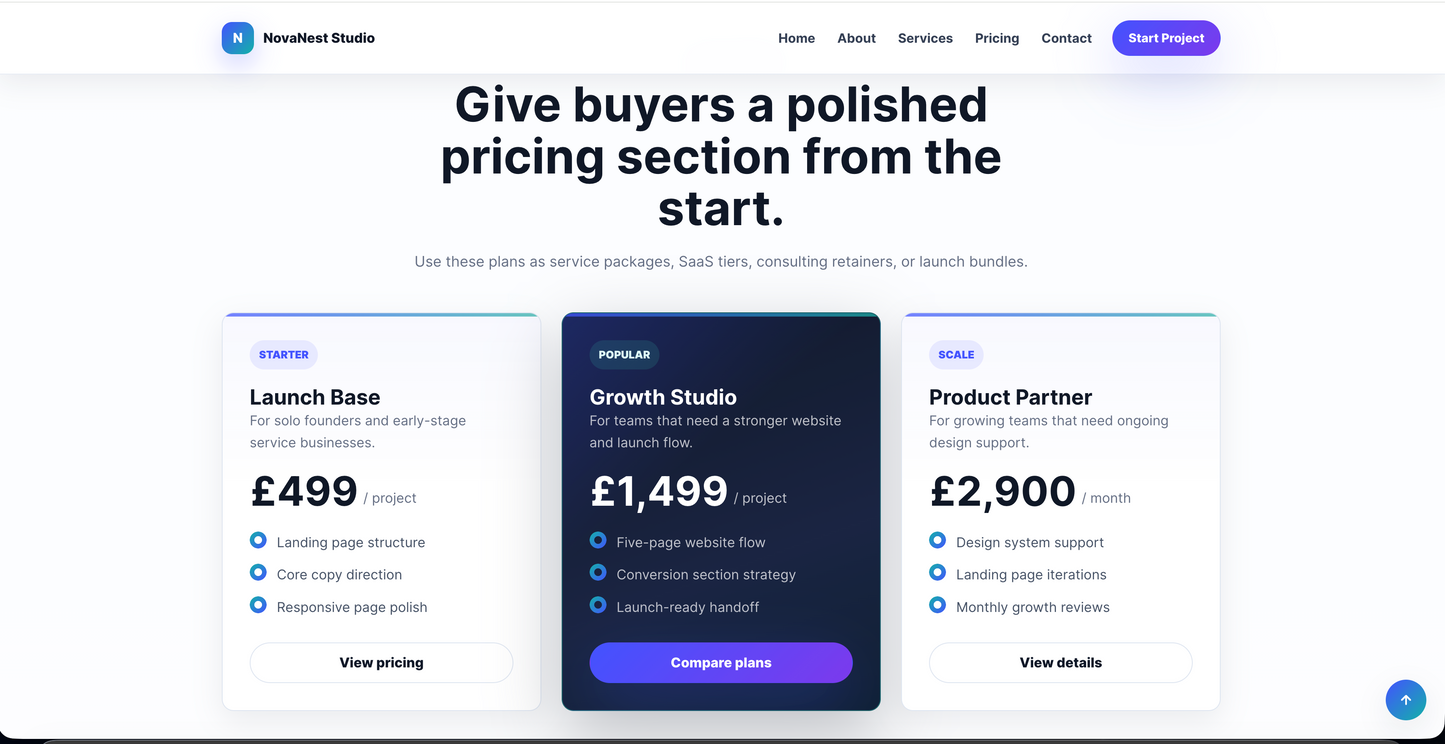 SaaS Startup HTML Website Template