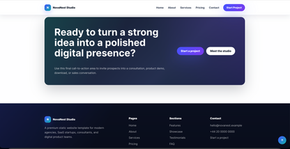SaaS Startup HTML Website Template