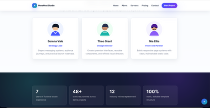 SaaS Startup HTML Website Template