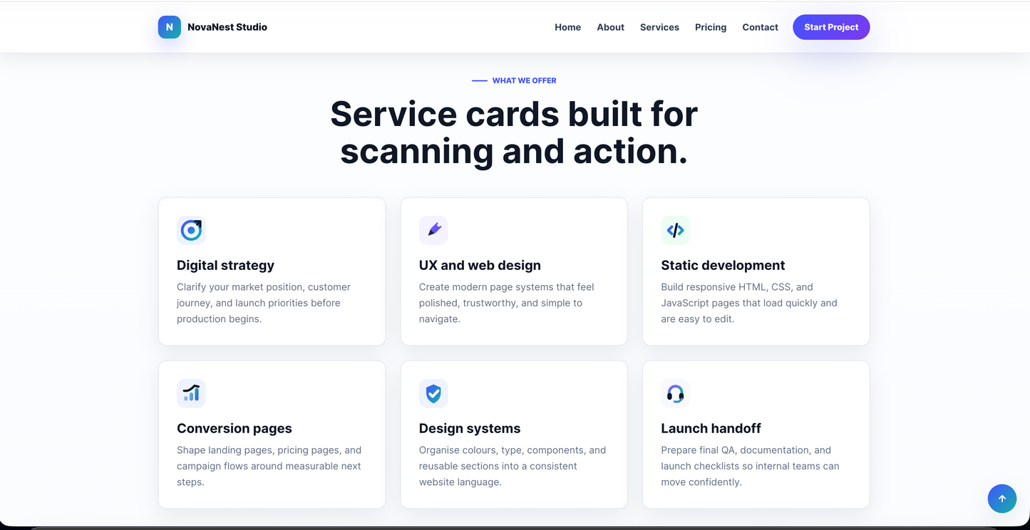 SaaS Startup HTML Website Template