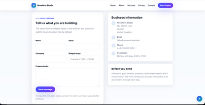 SaaS Startup HTML Website Template