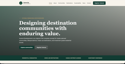 Real Estate  HTML Website Template