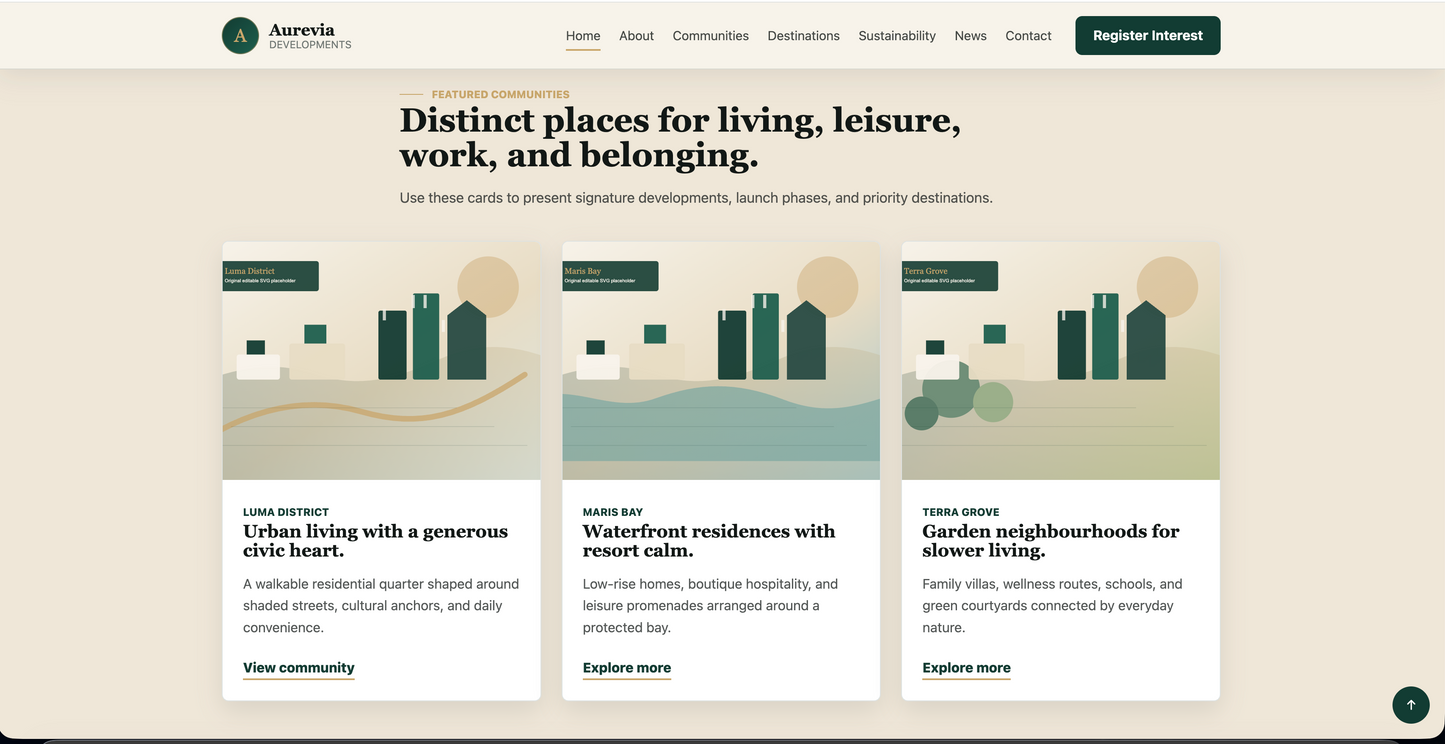 Real Estate  HTML Website Template