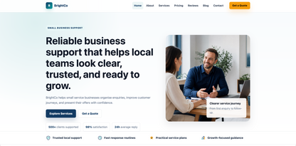 Small Business HTML Website Template