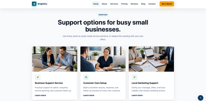 Small Business HTML Website Template