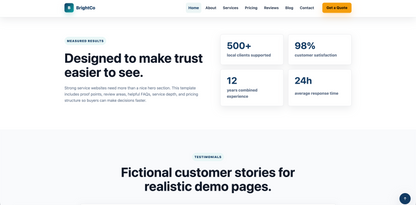 Small Business HTML Website Template
