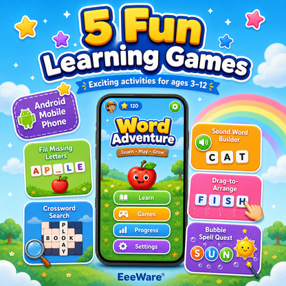 Word Adventure for Android Mobile Phone – Educational Word Game for Children
