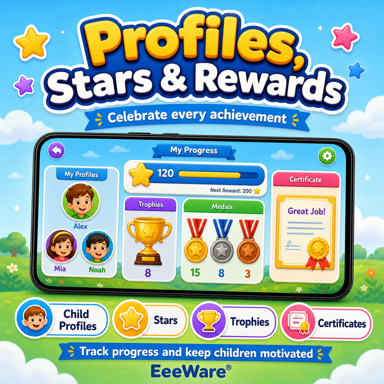 Word Adventure for Android Mobile Phone – Educational Word Game for Children