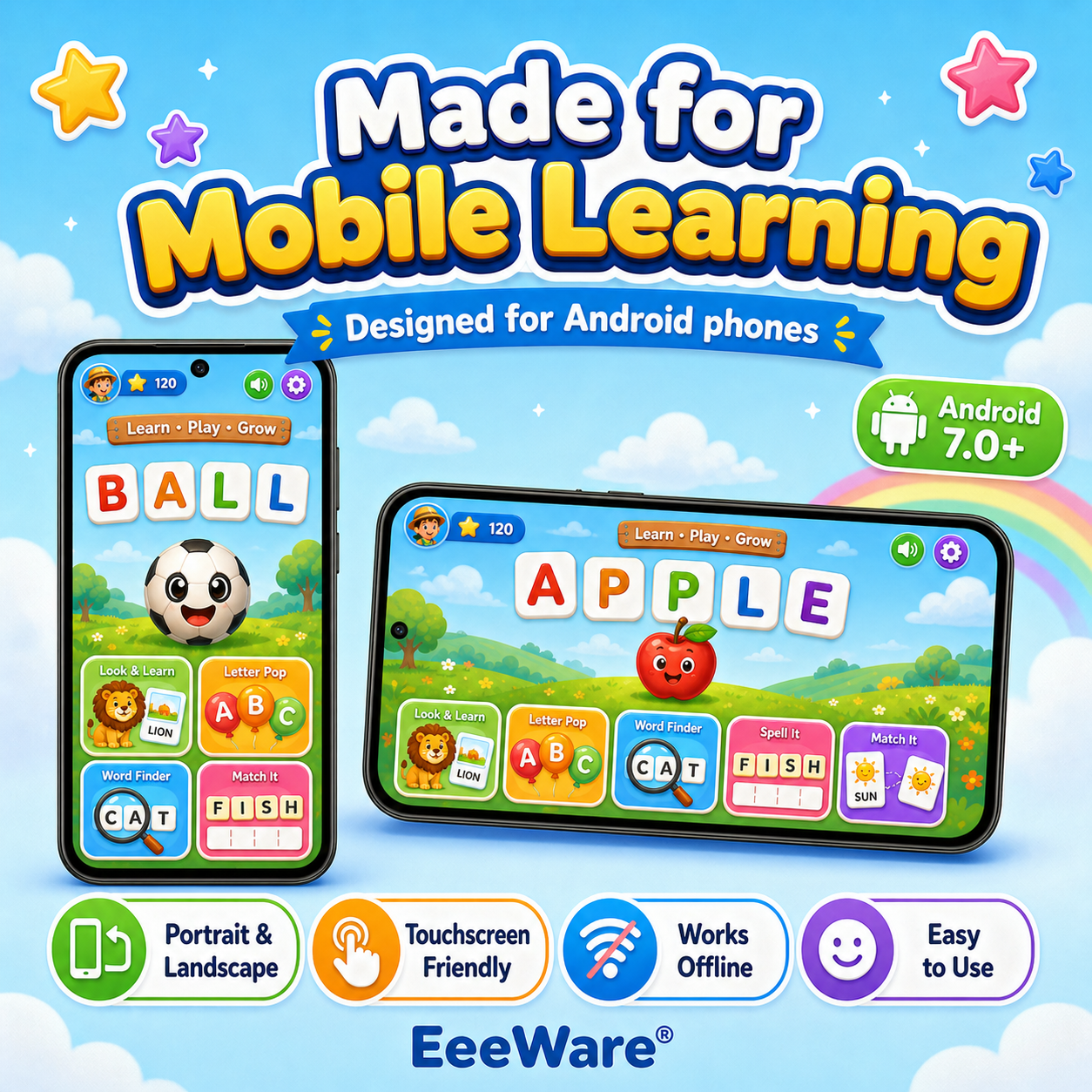 Word Adventure for Android Mobile Phone – Educational Word Game for Children