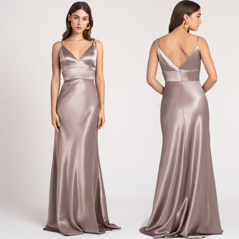 New Fashion Satin Sisters Bridesmaid Dress